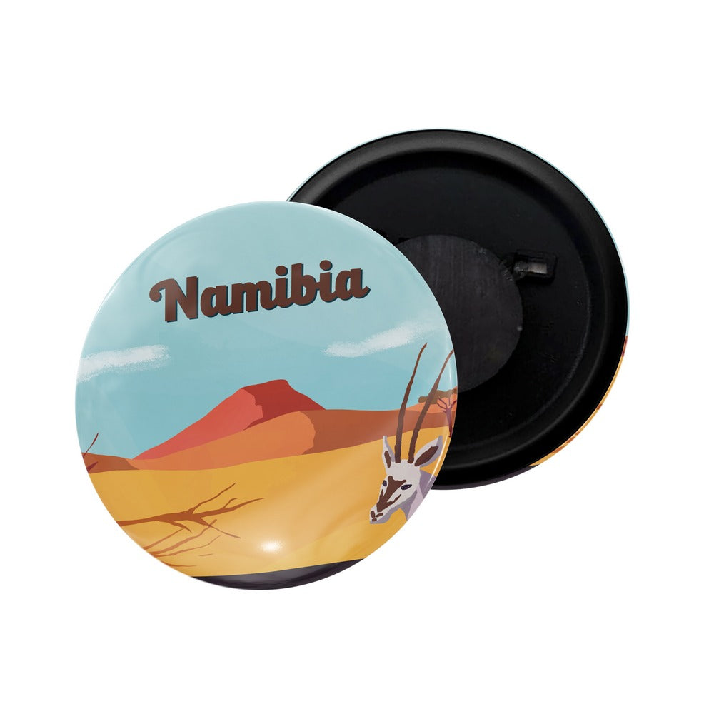 dhcrafts Fridge Magnet Multicolor Southern Africa Namibia Glossy Finish Design Pack of 1 (58mm)